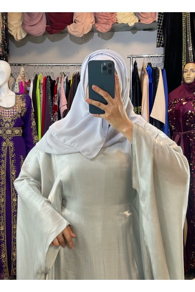 (MOQ 3 PCS) Organza Plain Abaya