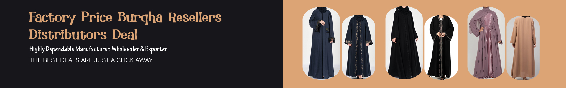 Factory Price Burqha Resellers & Distributors Deal